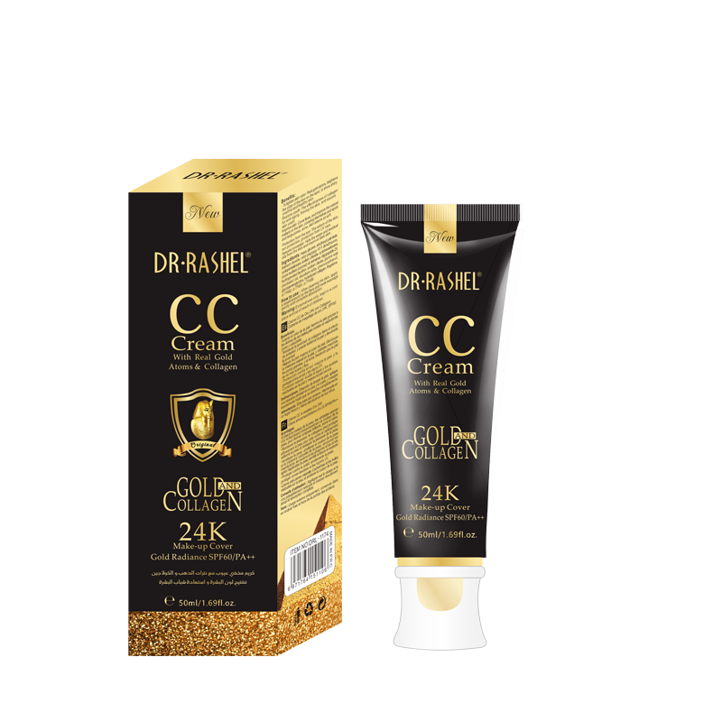 24K Gold collagen CC Cream Makeup Cover SPF60