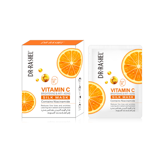 Vitamin c brightening & anti-aging silk mask