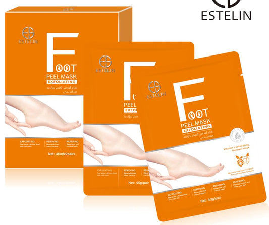 Vitamin C exfoliating foot peel mask