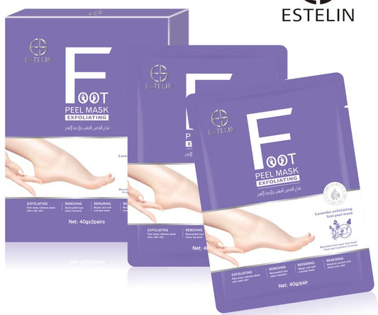 Lavender exfoliating foot peel mask